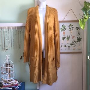 Knit Open-Front Sweater